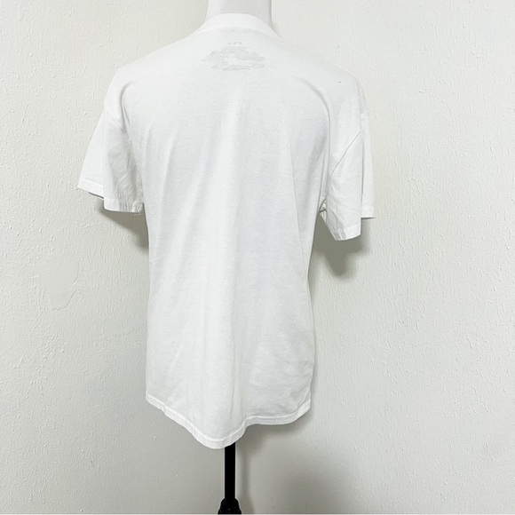 Looney Tunes Space Jam Unisex Medium Bugs Daffy White Graphic T-Shirt EUC - Picture 3 of 4